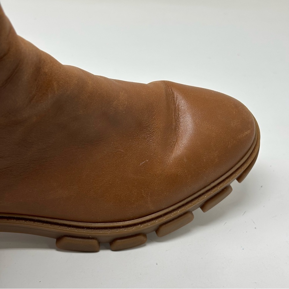 Michael Kors Ridley Strap Chelsea Leather Boots Size 8 - Picture 15 of 16
